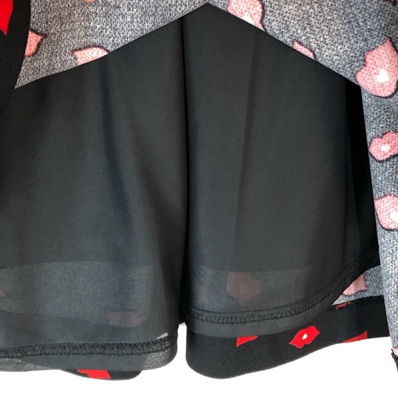 Only Love Urbanized Betty Red Lip Print Mini Dress - Picture 4 of 10